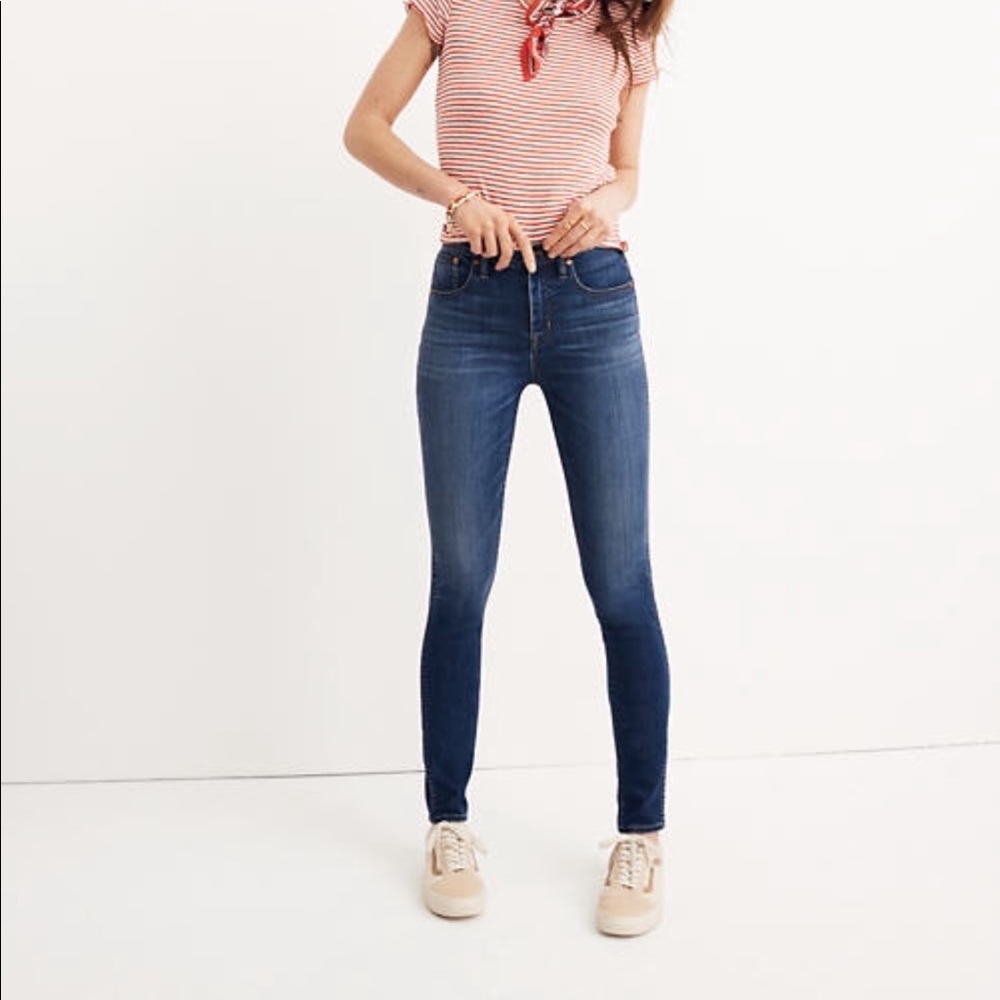Madewell 10-inch high rise skinny jeans